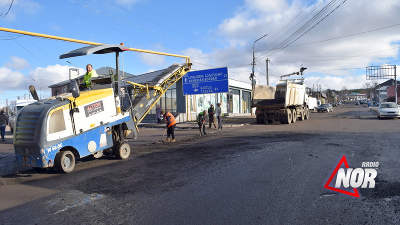 Նինոծմինդա քաղաքի կենտրոնական ճանապարհը վերջապես վերանորոգվում է