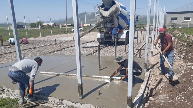 Ժդանովականի մինի մարզադաշտի կառուցման աշխատանքները շարունակվում են