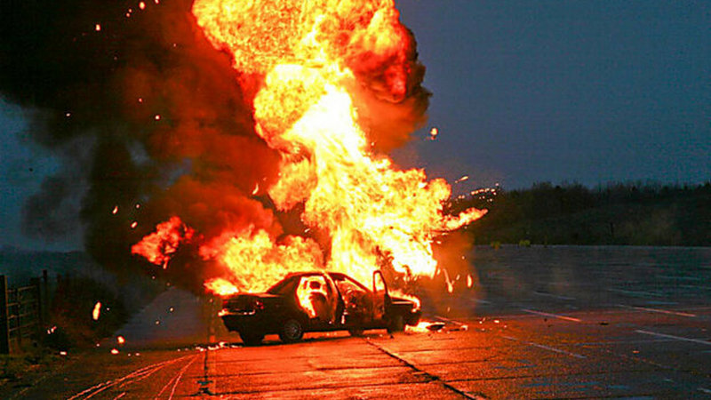 Թբիլիսիում մեքենա է այրվել
