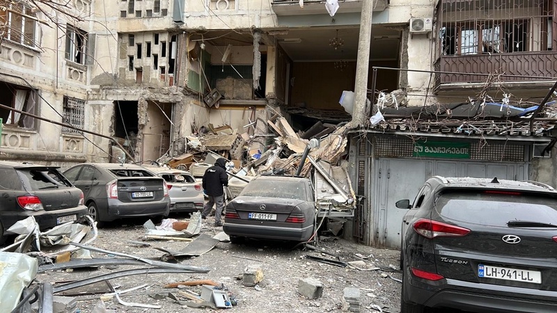 Թբիլիսիում պայթյունից վնասվել է 9-հարկանի շենք
