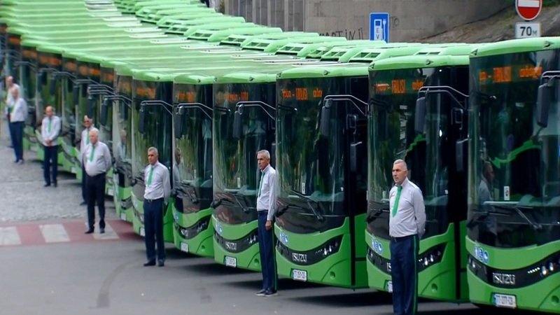 8 մետրանոց նոր ավտոբուսները  արդեն Թբիլիսիում են