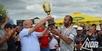 Команда села Гандза — победитель футбола в Ниноцминде
