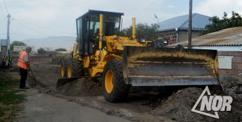 60 метров для полного завершения асфальтирования улицы Чавчавадзе города Ниноцминда