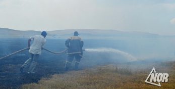 Пожар по неосторожности в селе Эштия