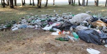 Активисты молодежного центра ведут борьбу с мусором