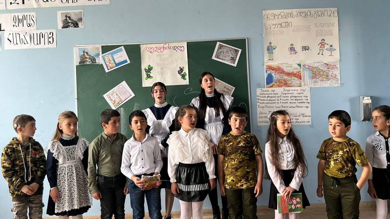 День грузинского языка отметили в школе села Б.Арагял