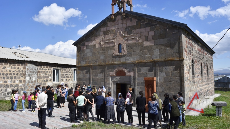 В селе М.Ханчалы прошла церемония освящения церкви
