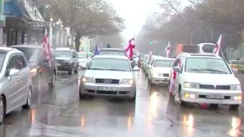 В Тбилиси проходит автопробег с требованием отставки премьера Грузии