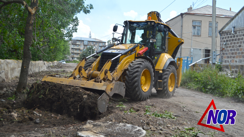 Продолжается реабилитация улиц города Ниноцминда