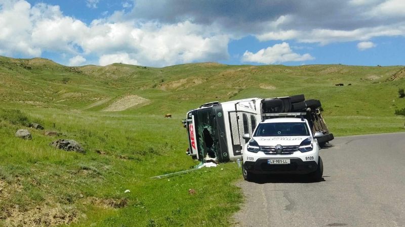 На дороге в Аспиндзу произошла авария