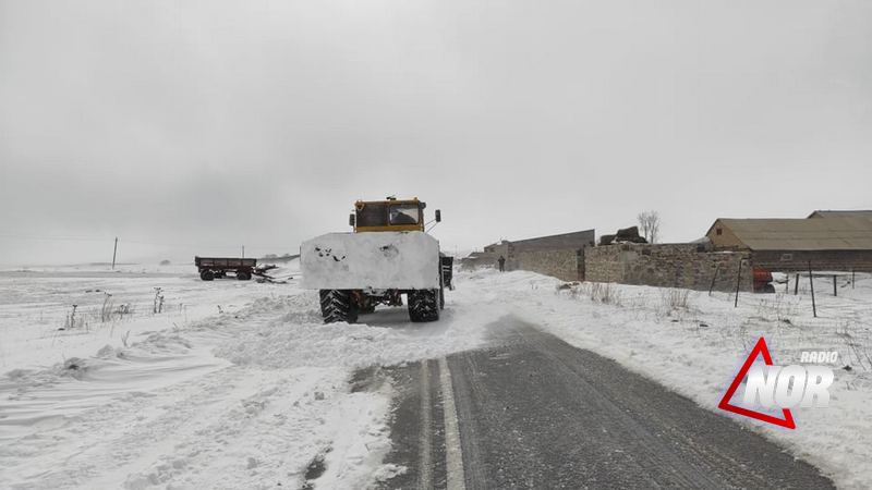 Ситуация на дорогах, ведущих в села Ниноцминда и Тбилиси