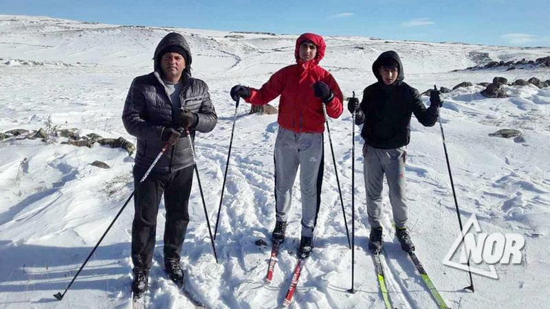 Лыжный спорт в селе Эштия