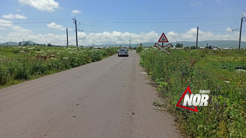 Железно дорожный переход дороги Ниноцминда-Ороджалар заросла борщевиком и служат угрозой водителям