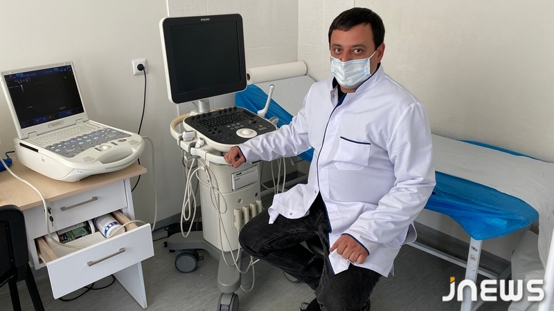 Больнице Ахалкалаки появилось новое современное оборудование для эхокардиографии