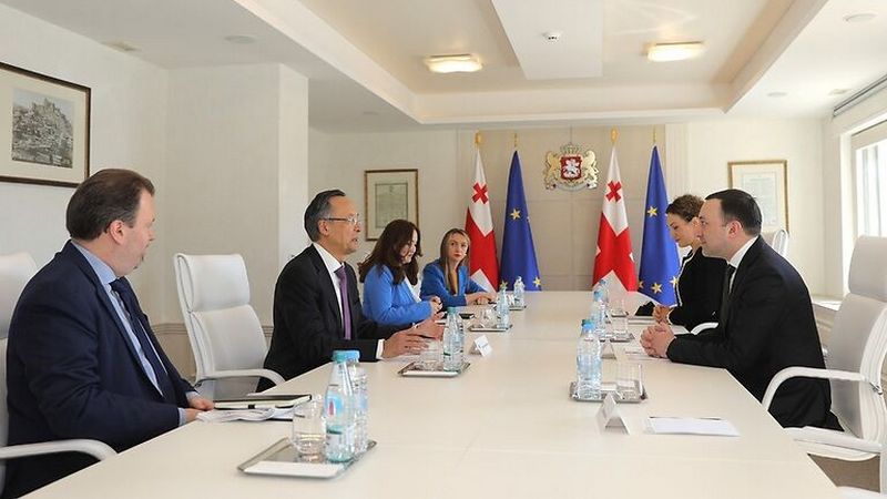 Ираклий Гарибашвили встретился с Верховным комиссаром ОБСЕ по делам национальных меньшинств Кайратом Абдрахмановым