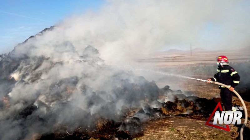 В селе Гореловка снова сгорело сено в размере 1200 тюков
