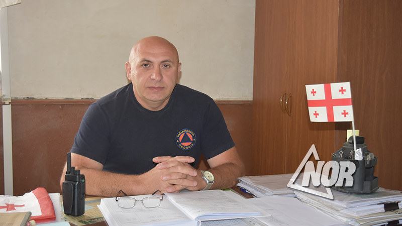 Новый начальник противопожарной спасательной службы города Ниноцминда