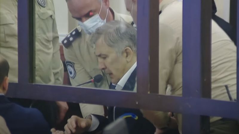 Проходит судебный процесс Михаила Саакашвили по делу о растрате бюджетных средств в крупном размере