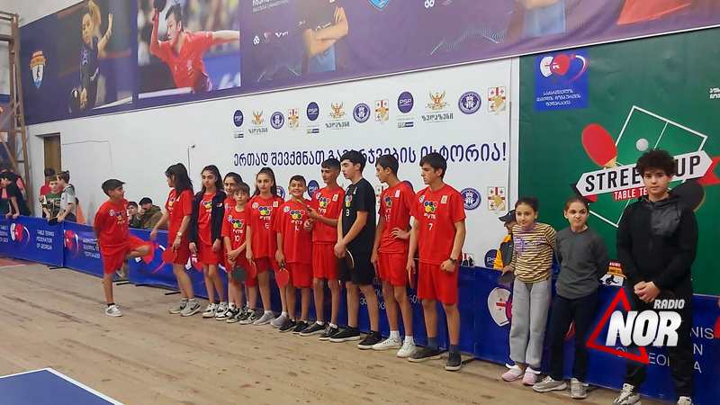 Команда по настольному теннису «Ниноцминда» приняла участие в международном чемпионате в Тбилиси