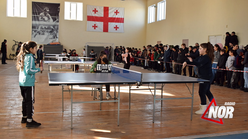 В Ниноцминдской спортивной школе стартовал областной чемпионат по настольному теннису