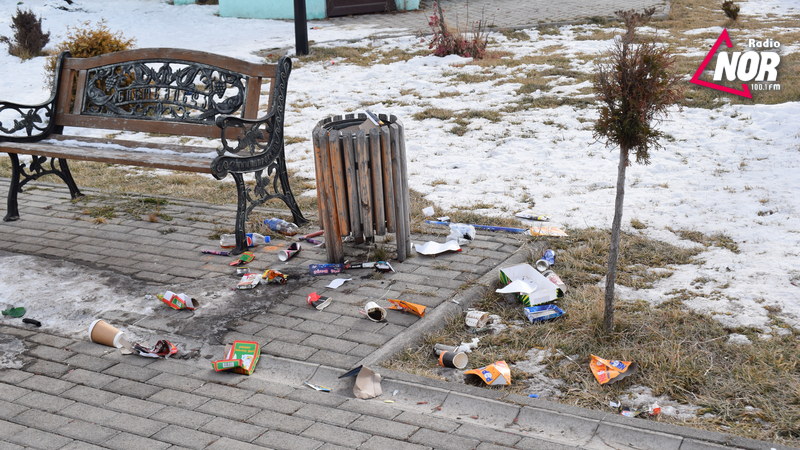 Состояние парка Хайос Картлос после новогодних торжеств. фото