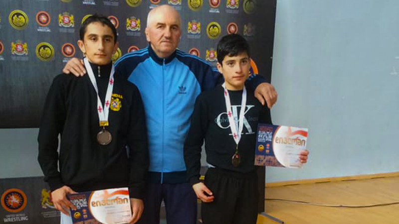 Успехи спортсменов села Гандза Ниноцминдского муниципалитета на первенстве Грузии по вольной борьбе