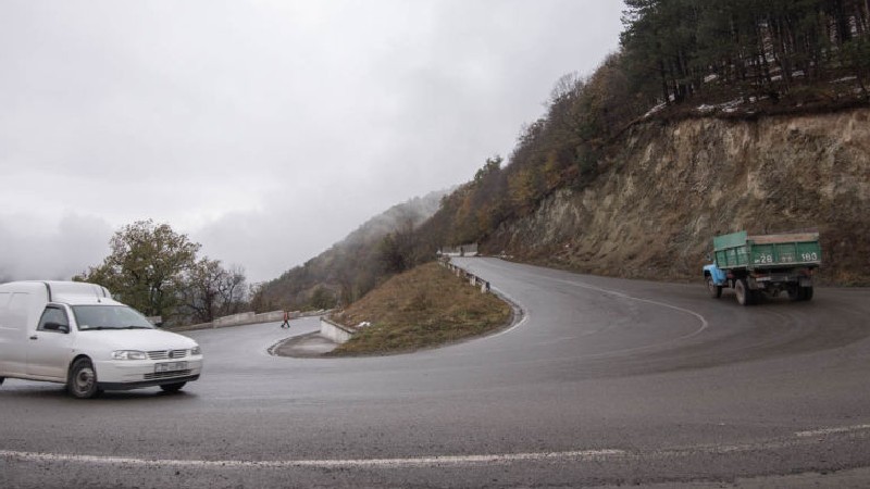 На дороге Батуми-Ахалцихе на западе Грузии введены ограничения
