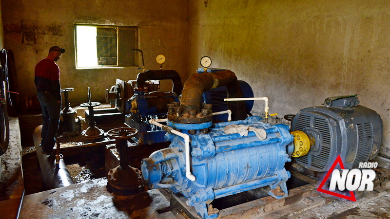 Старый водяной насос Ниноцминды заменен на новый