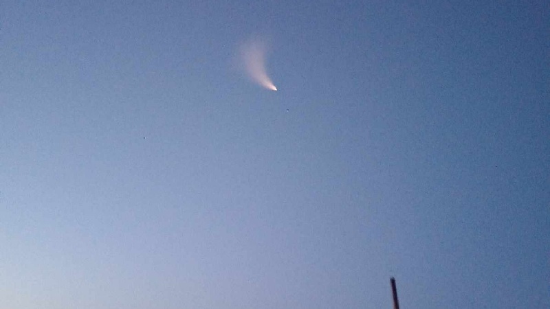 Жители Грузии заметили в небе странный объект после испытаний российской ракеты
