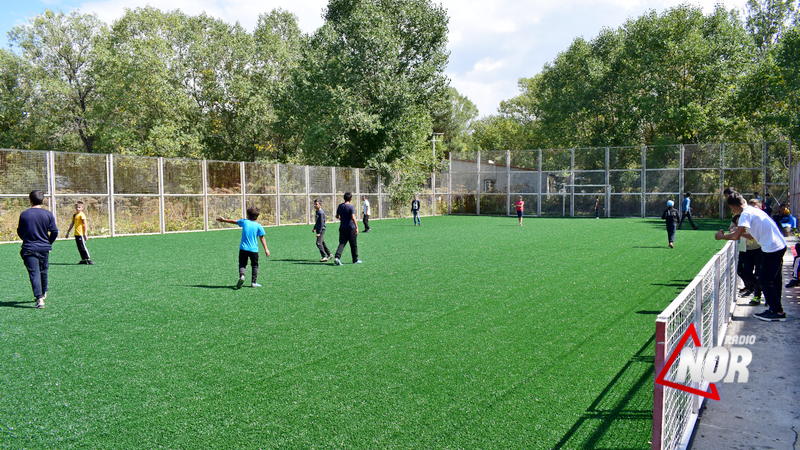 Завершился ремонт 2-х мини-стадионов в Ниноцминде