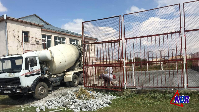 Реабилитируется мини-стадион села Б.Ханчалы