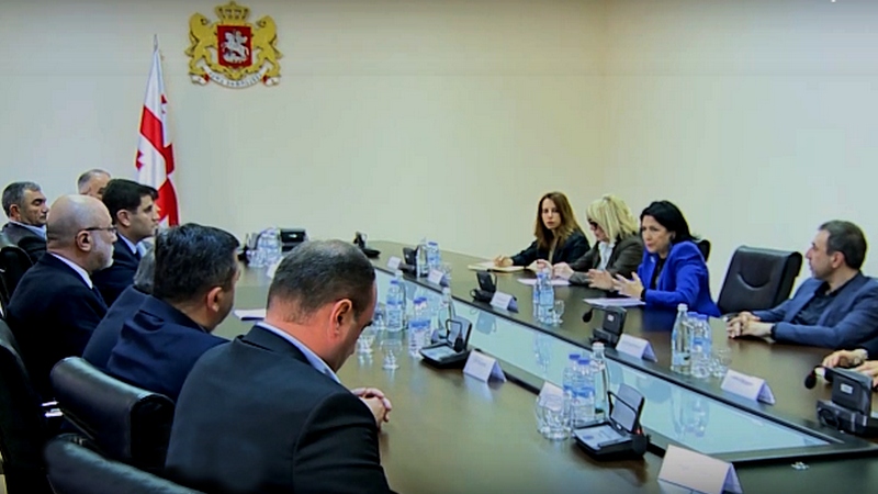 Президент провел встречу с мэрами Самцхе-Джавахетского региона