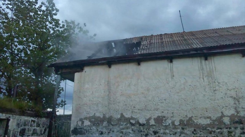 Пожар в селе Орловка\ видео